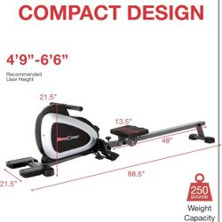 MyCloudFitness Bluetooth Compatible Magnetic Rowing Machine