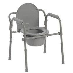 Compass Health ProBasics 3-In-One Steel Folding Bedside Commode