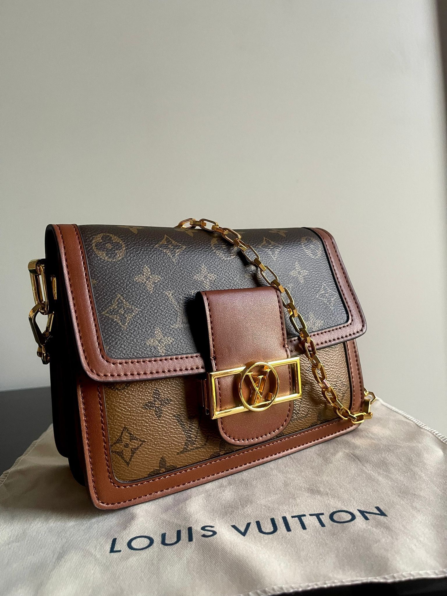 AUTHENTIC Louis Vuitton Dauphine Leather Bag