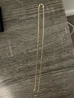 14k Solid Gold Cuban Link Necklace 12.2 Grams (Pure Gold)