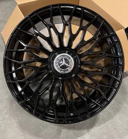 Black Mesh Wheels with Mercedes Center Cap - $39 Down