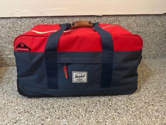 Herschel Wheeled Duffle Bag Red/Navy Solid 55L