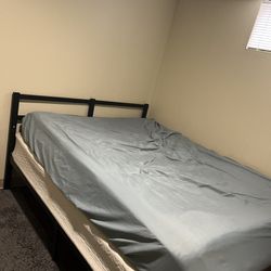 Bed Frame, Mattress and Box Spring 