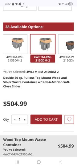 REV-A-SHELF TRASH PULL OUT BRAND NEW IN BOX