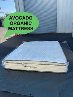 NEW AVOCADO GREEN HYBRID ORGANIC COTTON PILLOW TOP MATTRESS