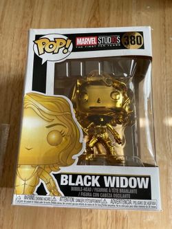 Funko Pop Black Widow Gold Chrome #380