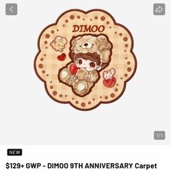 Brand new Dimoo 9th anniversary rug