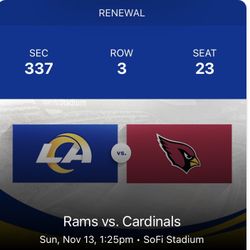 LA RAMS TICKETS 