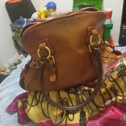 Doonney BOURKE BROWN LEATHER TOTE