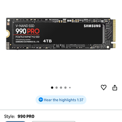 4tb nvme ssd 990 pro