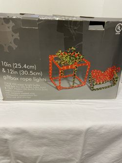 Christmas 10 “ & 12” Pair Christmas Gift Boxes