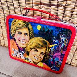 VINTAGE HARDY BOYS MYSTERIES METAL LUNCH BOX ONLY 1977 UNIVERSAL