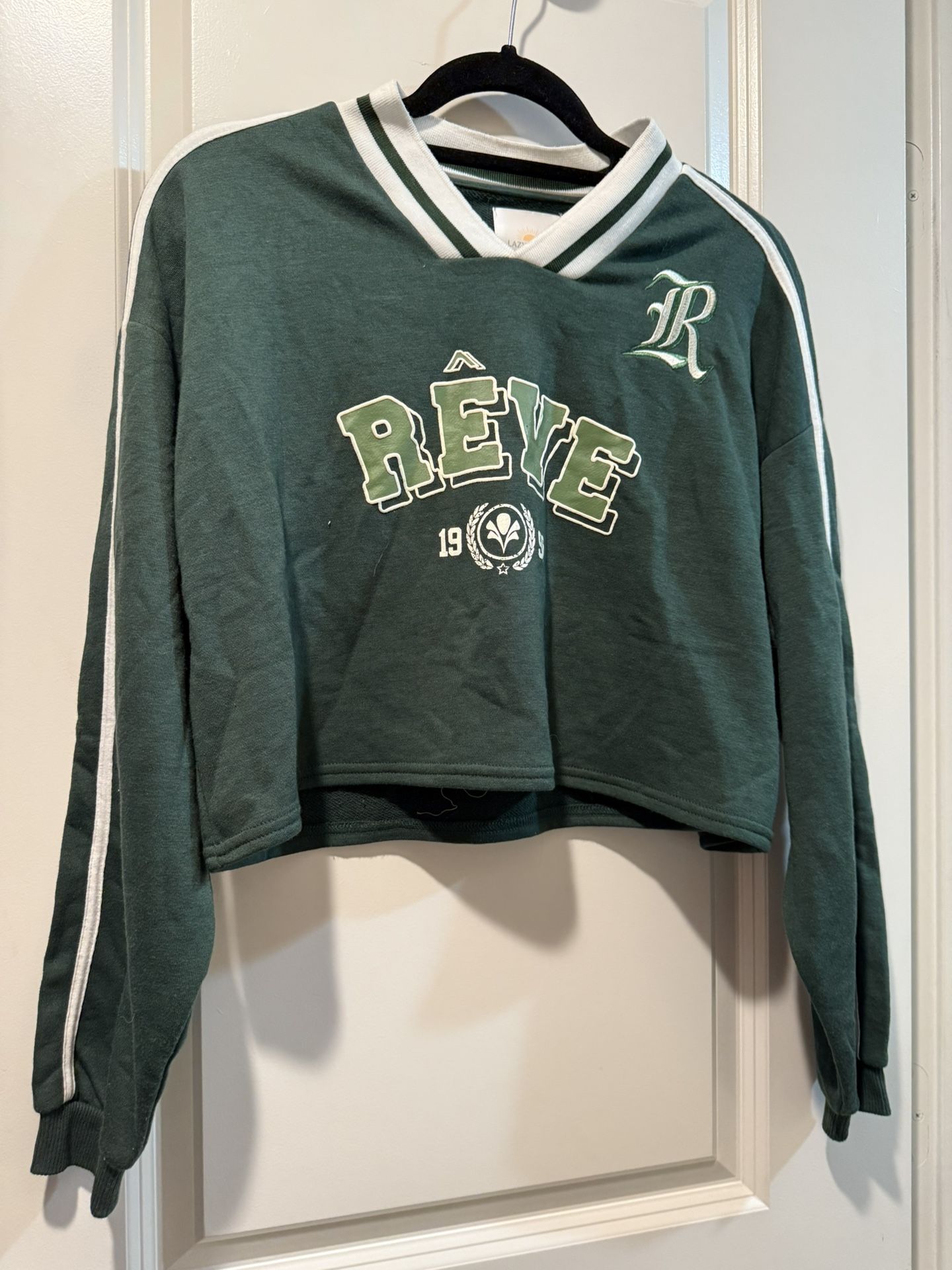 Green Crop Sweater