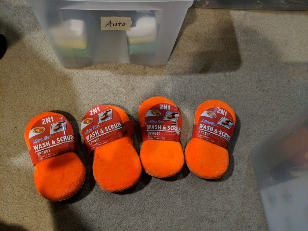 Microfiber Wash & Scrub Sponges