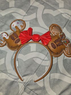 Gingerbread Mickey and Minnie ears
