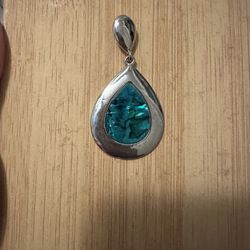 Turquoise and Sterling Silver Pendant