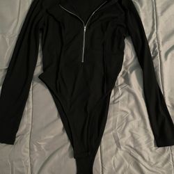 Long Sleeve Black Bodysuit