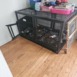 LG Dog Double Crate..