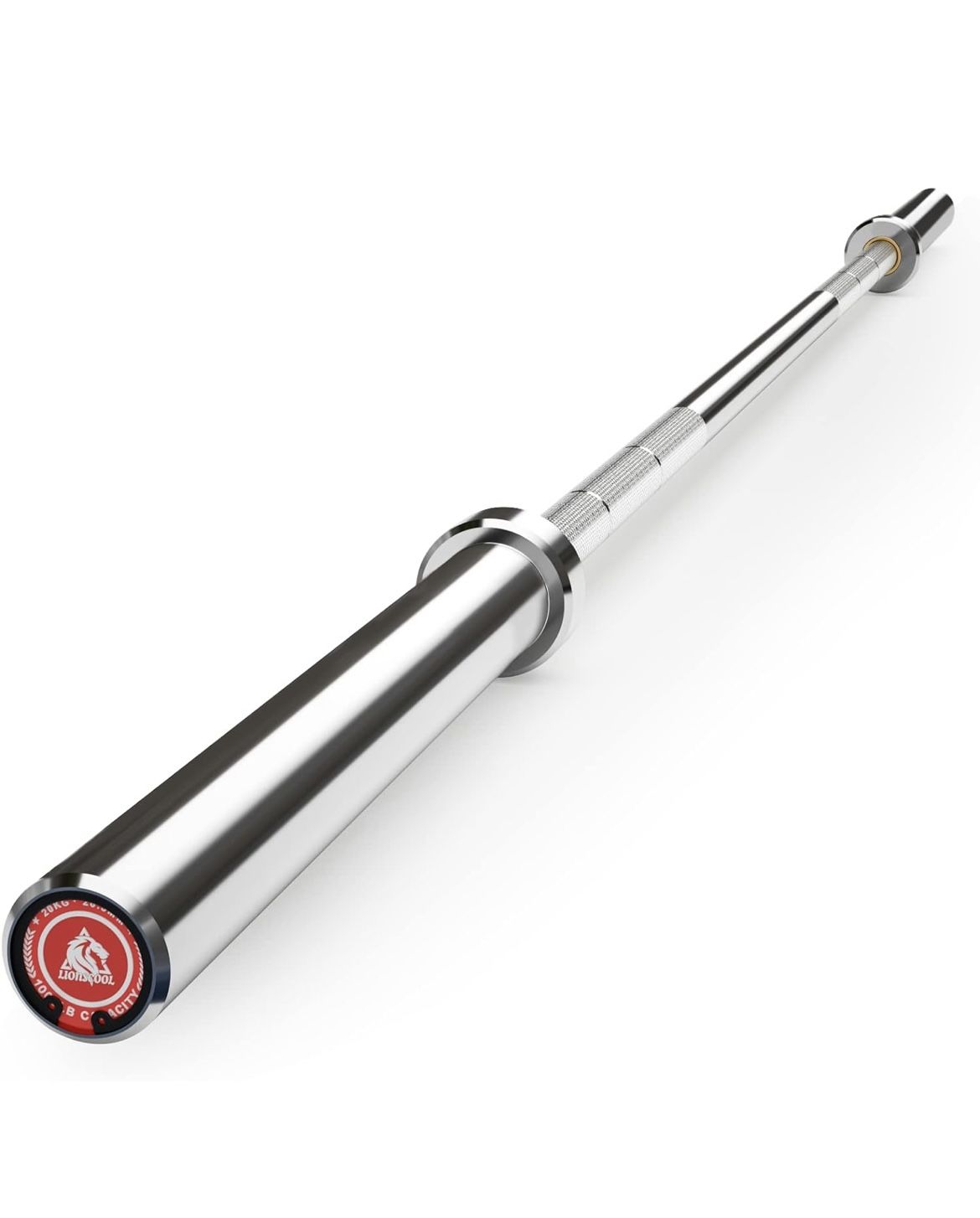 LIONSCOOL 7ft Olympic Bar for Weightlifting and Power Lifting, 2 Inch Barbell Bar for Squats, Deadlifts, Presses, Rows and Curls, 1000LB Weight Capaci