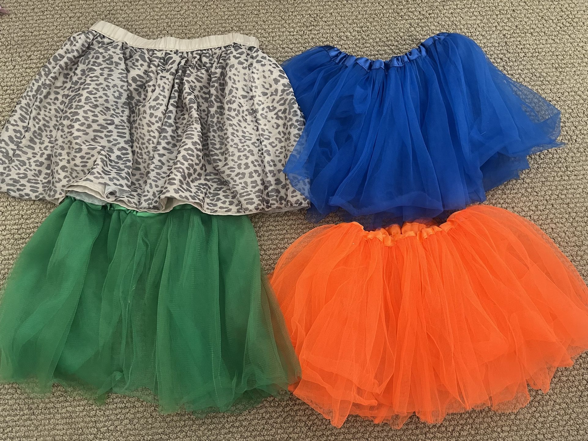 Lot Of 4 Girls Tutus Fit Size 5-8