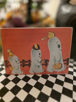 Halloween Vintage wood sign Farmhouse