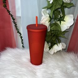 Starbucks Red Studded Jelly Cup Tumbler