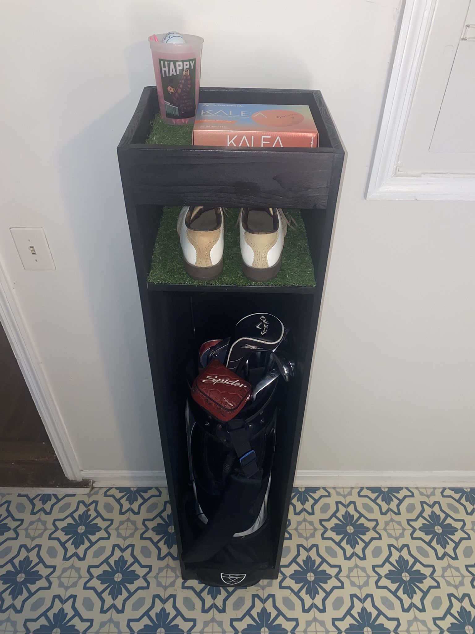 Hard Wood Golf Locker Organizer