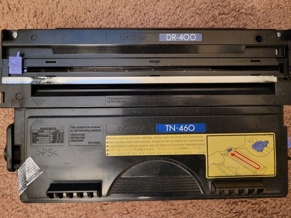 Brother Printer Toner TN460 and Drum DR-400