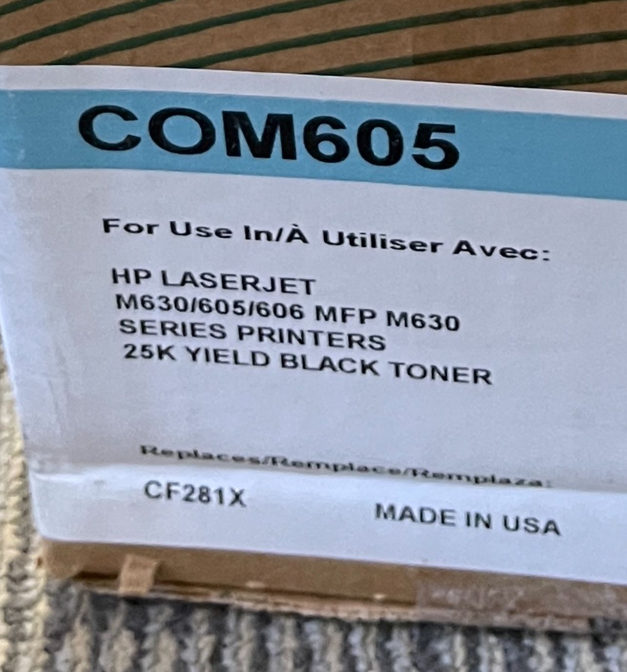 HP Laserjet 25K Yield Black Toner