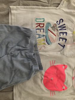 Carters girls summer pajamas size 5