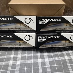 6th Sense Provoke Premier Jerk Bait 106X - New In Box- Set of 4