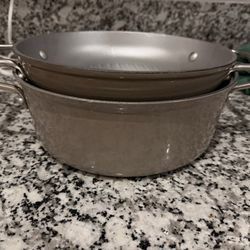 Cook's Essentials 4 Qt Pot with a 9.5" Grill Pan lid