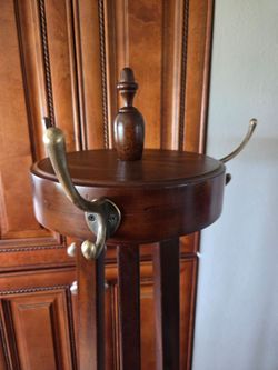 Vintage hallway coat hat,& umbrella stand 69"tall
