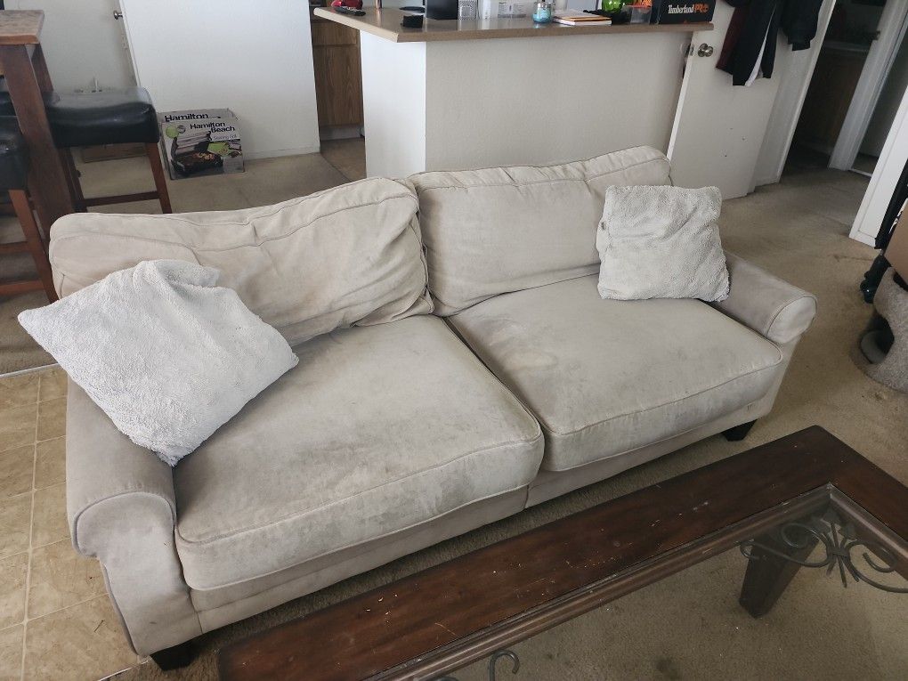 3 Seater Beige Couch