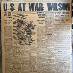 Authentic Historical Front Page Newspapers — Lincoln’s Assassination, WWI, WWII