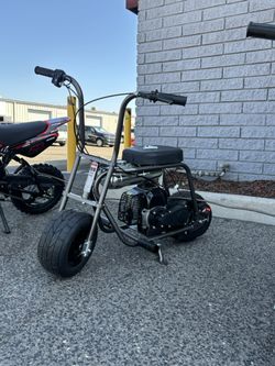 MotoTec 50cc Mini Bike – Candy Gray