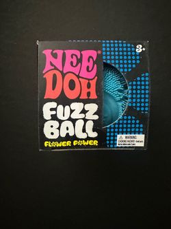 Nee Doh Fuzz Ball Flower Power Blue