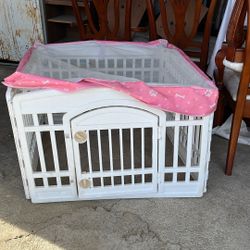 Small Dog Crate With Netting