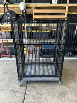 WROUGHT IRON BIRD CAGE