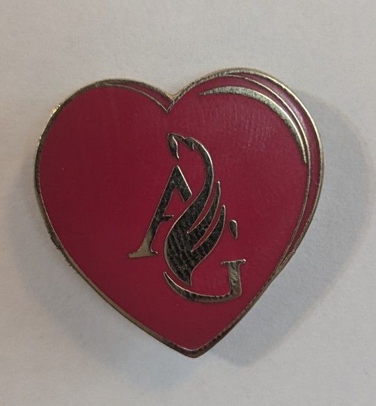 AG Edwards Heart Magnetic Lapel Pin