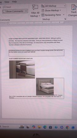 Sleep Number Bed Support Bar / Assist Bar