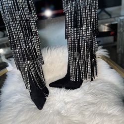Fashion Nova Rhinestone Boots