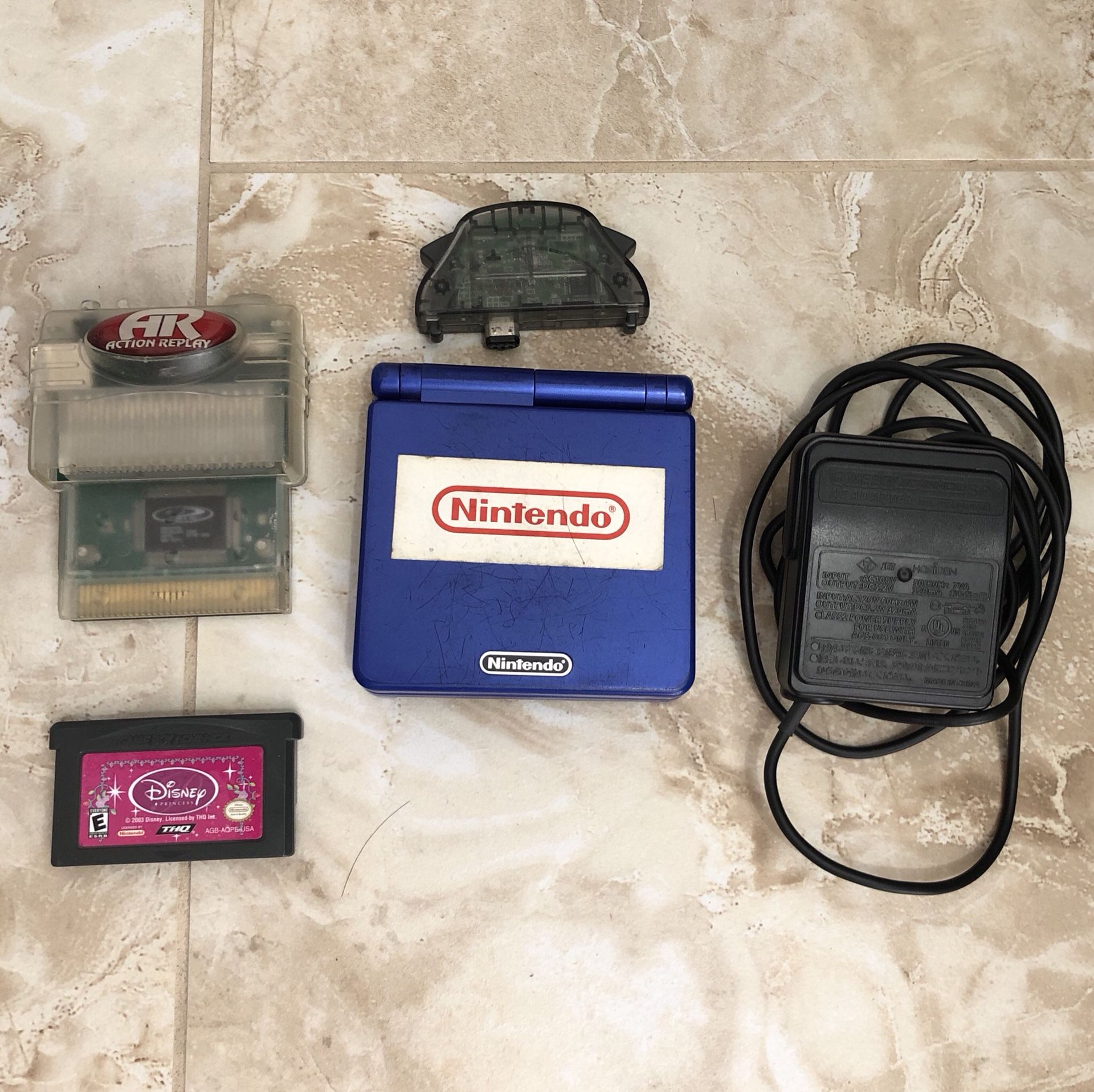 GBA SP & wireless adapter