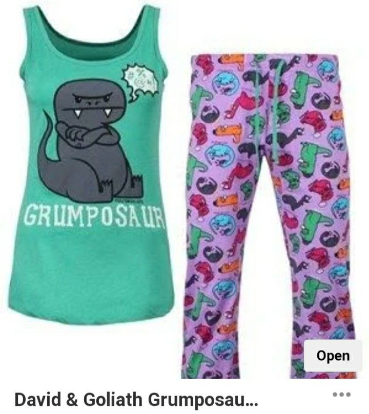 David & Goliath pajama set MEDIUM