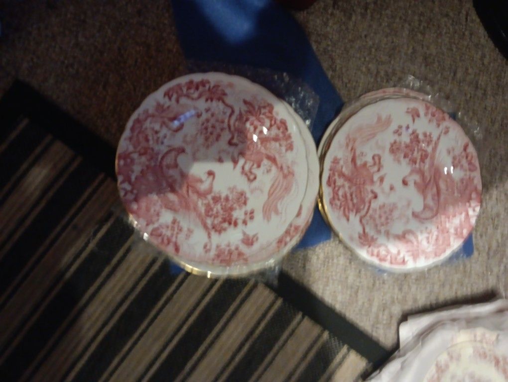 12 Royal Derby Pink Plates 200 Dollars