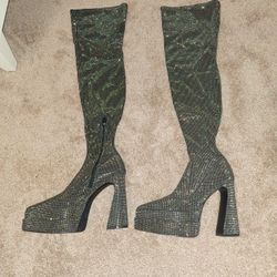 Steve Madden RhinestoneThigh High Boots