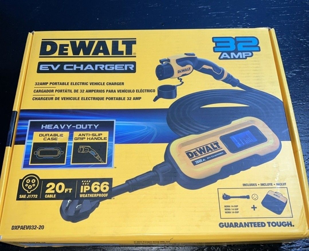 Dewalt 32A Portable Electric Vehicle Charger