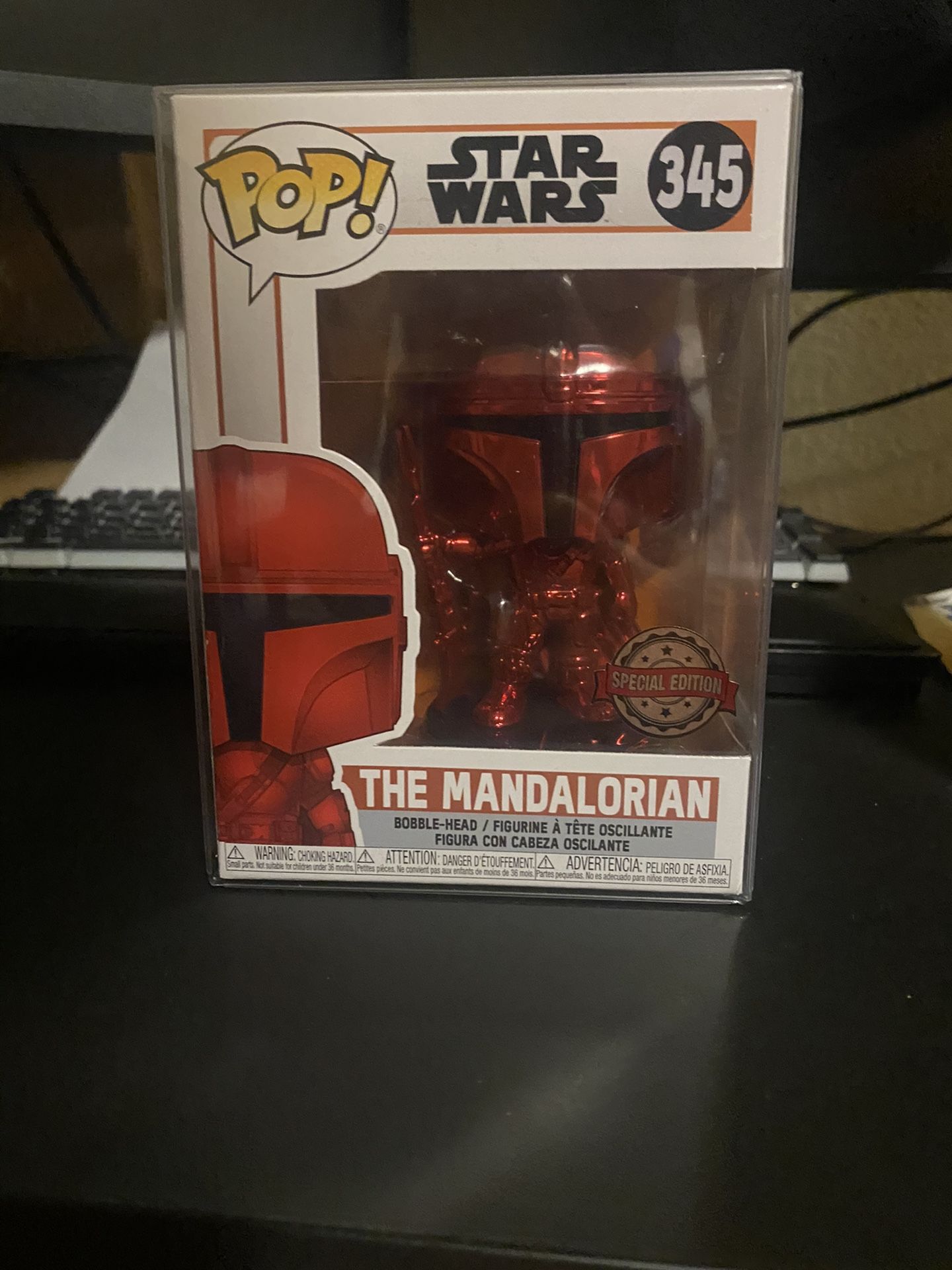 The Mandalorian Red Metallic SE Sticker