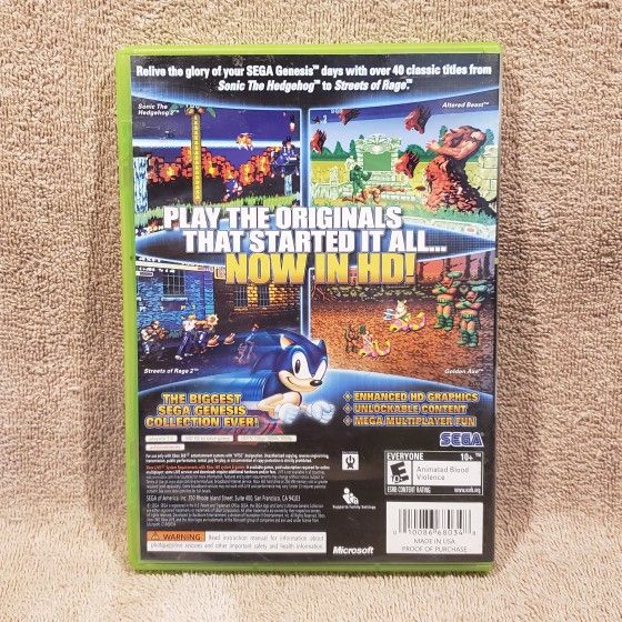  Sonic's Ultimate Genesis Collection (Platinum Hits) - Xbox 360  : Sega of America Inc: Video Games