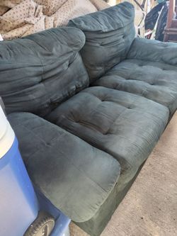 Dark Green Loveseat
